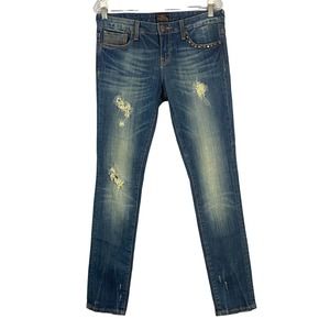 RE ROCK for Express Distressed Skinny Jeans